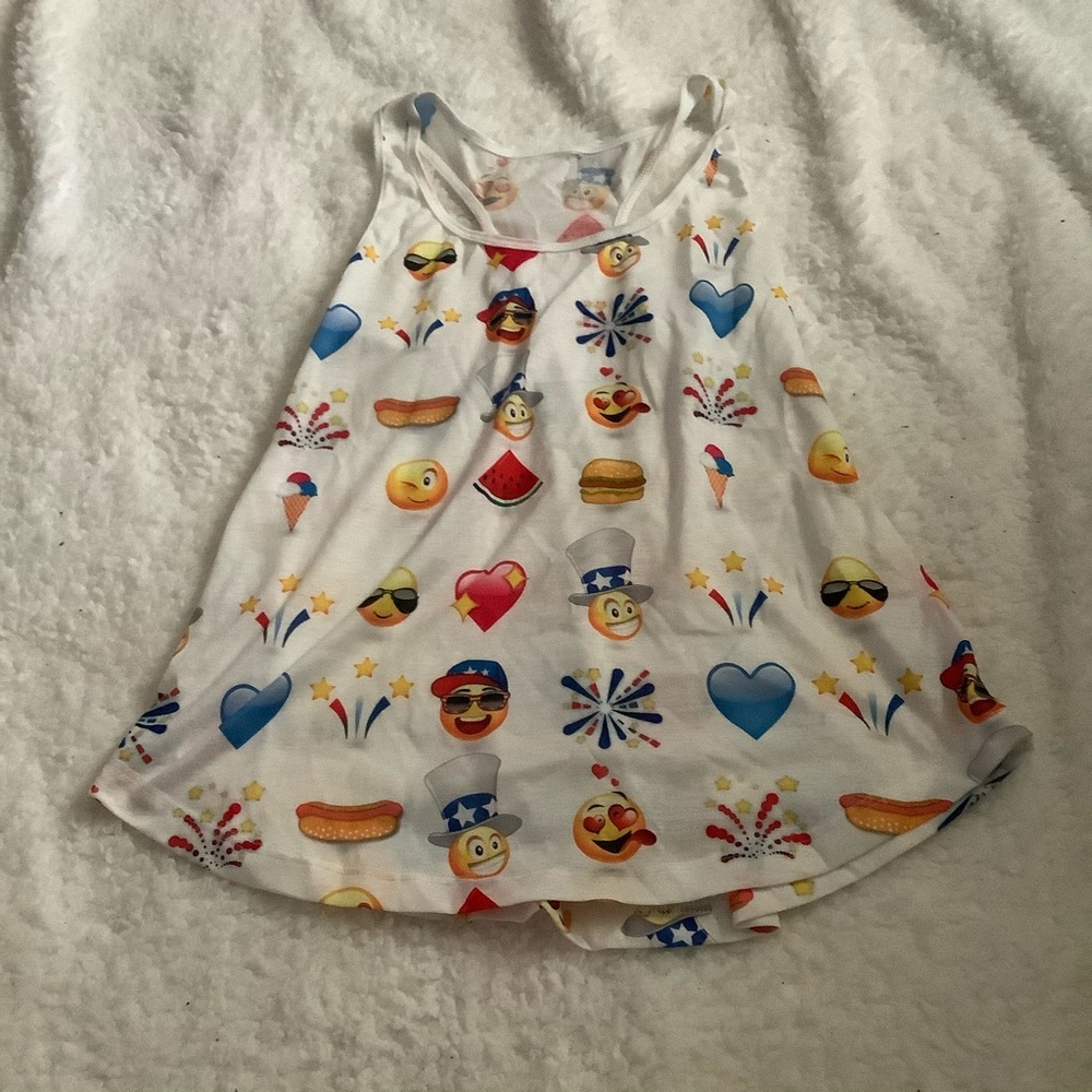 Patriotic 4th Of July Emoji Tank